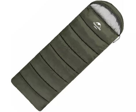 Спальный мешок с капюшоном Naturehike U350 220х75 NH20MSD07 army green
